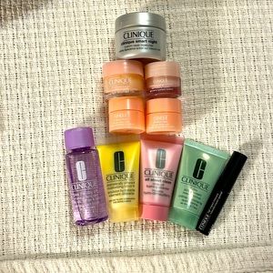 Clinique 10 piece samples/travel size